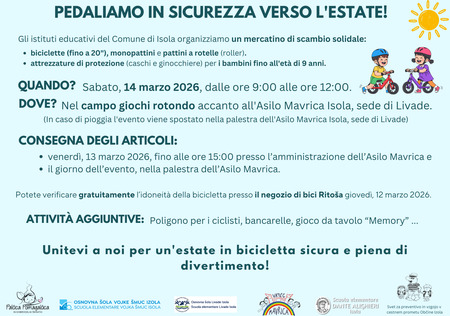 PEDALIAMO IN SICUREZZA VERSO L'ESTATE!